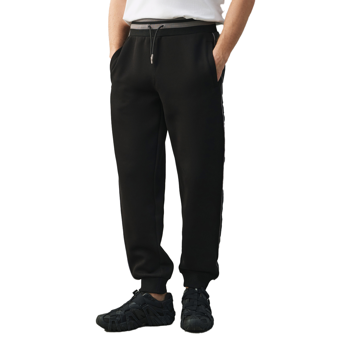 GUESS Finlo Cuffed Pant Ανδρικό Παντελόνι Φόρμας - Μαύρο